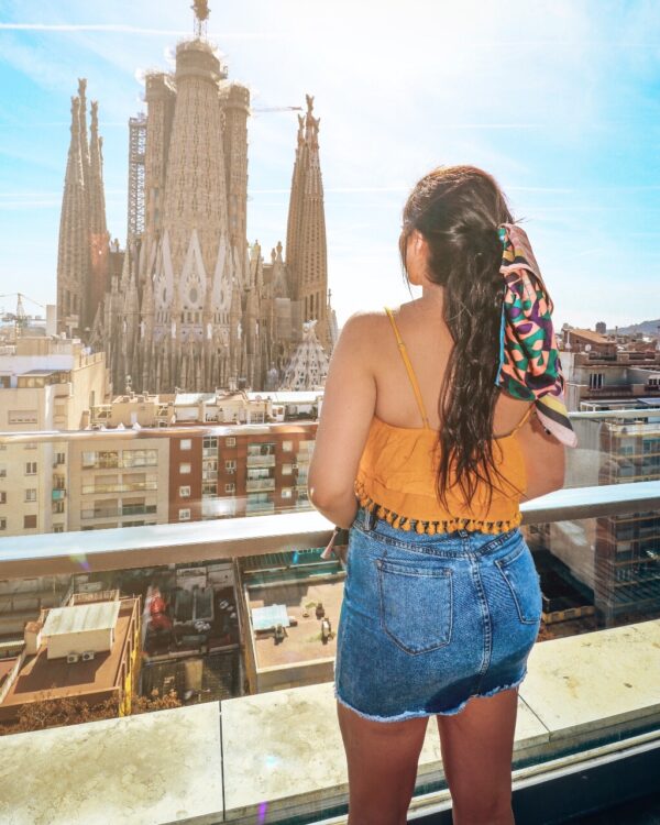 Enjoy Breathtaking Views of Barcelona's Sagrada Familia at a Rooftop Bar 2025