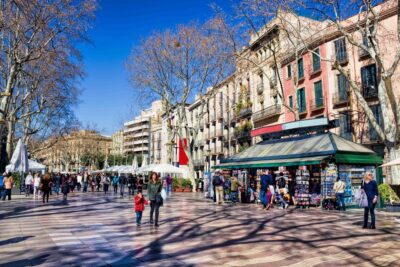 Explore La Rambla: Shops & Street Performers