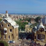 Park Güell: A Public Park Designed by Antoni Gaudí on Carmel Hill in Barcelona, Spain