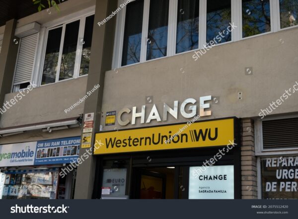 Western Union Agency near Sagrada Familia in Barcelona | '94 2025