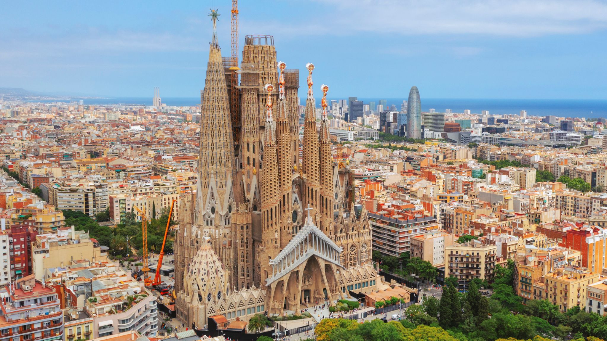 Unfinished Sagrada Familia in Barcelona 2025