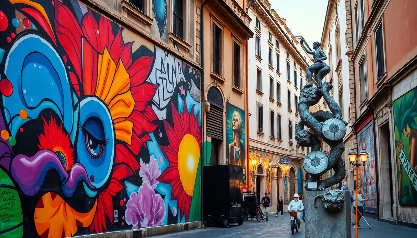 Arte en las Calles de Roma: Murales y Esculturas que Sorprenden