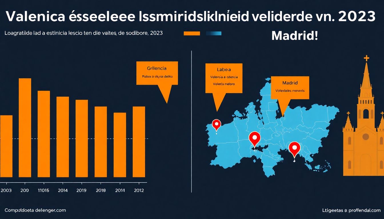 Estadísticas de criminalidad en Valencia y Madrid en 2023