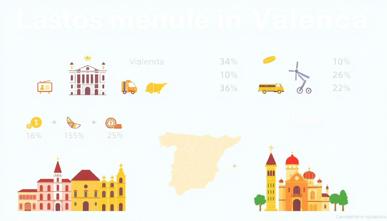 Gastos mensuales en Madrid y Valencia: análisis detallado