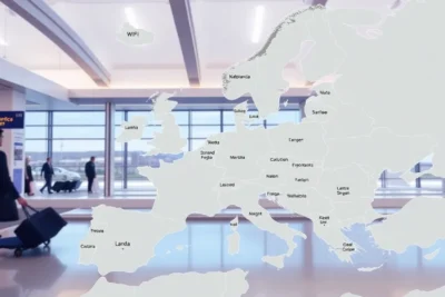 Aeropuertos en Europa con wifi gratuito disponible 2026
