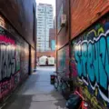 Grafitti Alley en Toronto arte urbano en Rush Lane