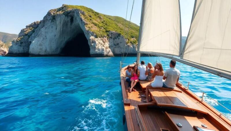 Excursión en barco desde Vlorë a la isla de Sazan y la cueva de Haxhi Ali 2026 Excursión en barco desde Vlorë a la isla de Sazan y la cueva de Haxhi Ali 2026